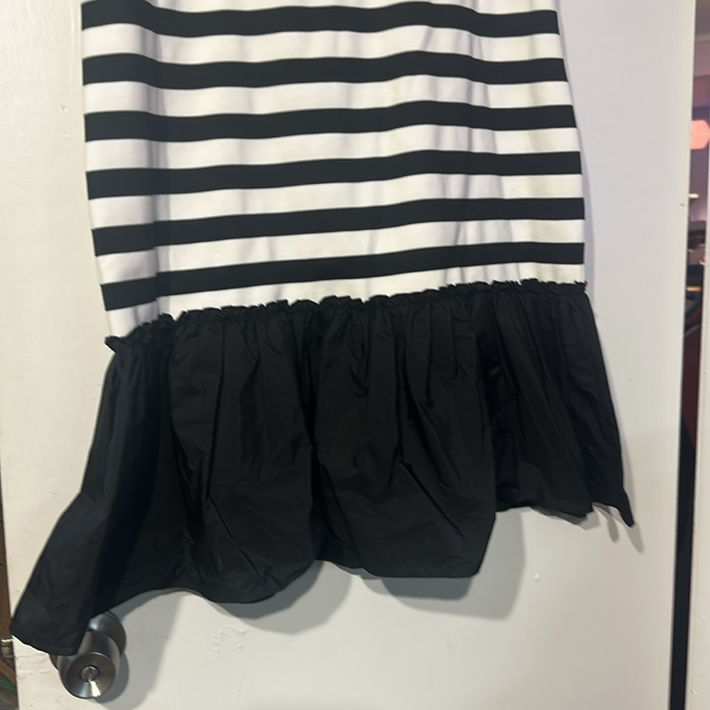 NWOT. Karl Lagerfeld Paris Striped Dropped Waist T Shirt Dress. Size M - Picture 6 of 6